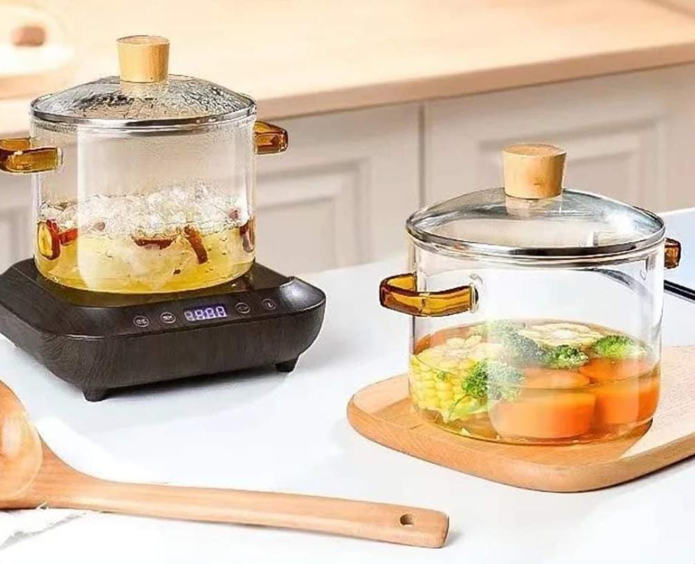 Glass cooking Pot