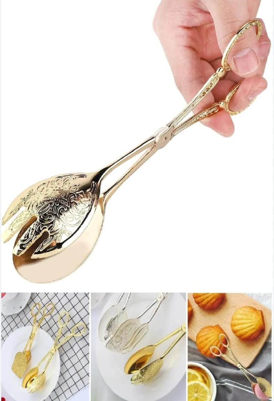 Golden Serving Spoon